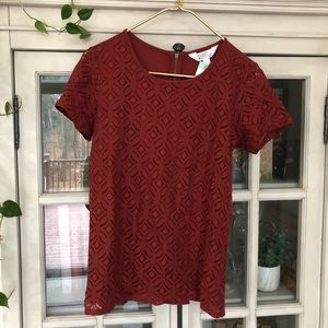NWT Rust Red Shirt